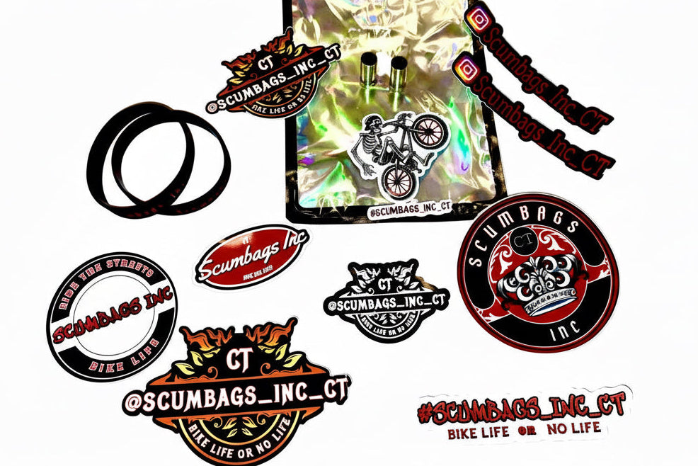 Scum”bags” ride out goodies.