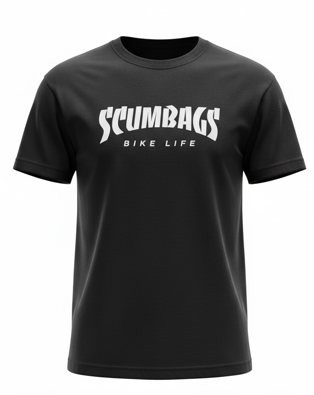 Scumbags Inc front Bike Life logo.