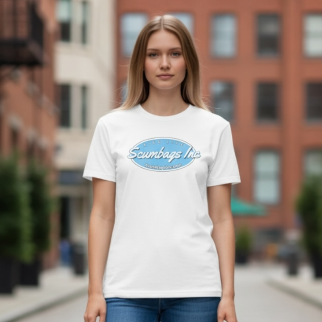 SCUMBAGS INC OG LOGO T-SHIRT - BABY BLUE